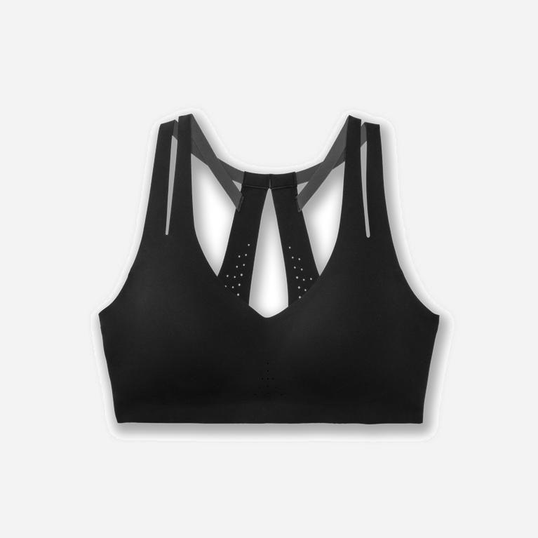 Brooks Women's Dare Strappy Running Bra Singapore - Black (26839-XQBA)